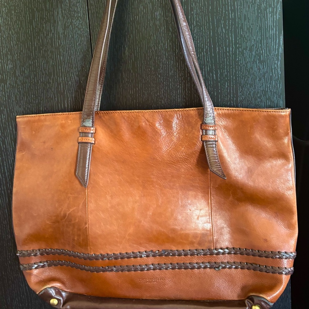 Brown Leather Tote Bag